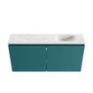 MONDIAZ TURE-DLUX Meuble toilette - 100cm - Smag - EDEN - vasque Ostra - position droite - 1 trou de robinet SW1105080