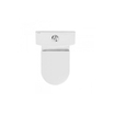 Sanindusa Urby staand toilet - 60.2x35.9x83.7cm - spoelrandloos - zitting - reservoir - zijaansluiting - wit SW1477883