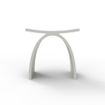 ZEZA Solid Badkamerkrukje - 42.5x23x42cm - solid surface - mat wit TWEEDEKANS OUT13018