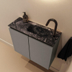 MONDIAZ TURE-DLUX meuble de toilette 60 cm Smoke. Lavabo EDEN Lava position droite. Avec 1 trou de robinet. SW1104075