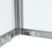 Saniclass Kay Cabine de douche 80x80x185cm carrée profilé chrome et verre claire SW1210