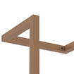FortiFura Calvi Portant serviette - 95x25x20cm - Laiton brossé (doré) - DESTOCKAGE OUT12601