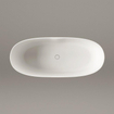 FugaFlow Eccelente Calma Baignoire îlot - 175x76x60cm - solid surface - mat crème SW1451420