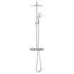 GROHE Rainshower SmartActive Ensemble de douche pluie apparent - pomme de douche 31cm - douchette carrée - thermostatique - SmartActive - chrome SW472373