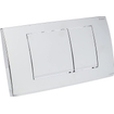 Geberit Twinline bedieningplaat, 2-toets spoeling frontbediening voor toilet 34x18.5cm chroom glans SW242688
