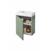 Van Marcke Durma Meuble-lavabo de WC - 40x20x50cm - 1 porte - droite - 1 trou de robinet - gauche - Sage green SW1580330