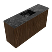 Mondiaz JOYA-DLUX 80cm toiletmeubel - kleur Walnut - Wastafel FAYE positie Midden Zonder kraangat kleur Lava. SW1422445