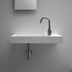 Clou Mini Wash Me fontein 56x24cm rechts zonder plug Aluite Wit mat SW9382