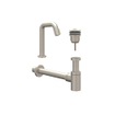 IVY Fonteinset - Contour - opbouw - laag - always open plug - Geborsteld nickel PVD SW1031699