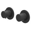 IVY Bond Ensemble de douche de pluie - encastré - symmetry - inverseur d’arrêt 2 voies - bras mural 40 cm - pomme de douche principale medium 30 cm - barre de douche avec sortie - flexible de douche 150 cm - douchette satin spray - Noir mat PED SW1033871