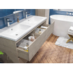 Adema Looks Badkamermeubelset - 120x45.5x58cm - overloop - spiegel - hout SW399372