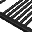 Adema Basic radiator 60x180cm recht middenaansluiting mat zwart SW732922