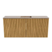 Mondiaz JOYA-DLUX Meuble de salle de bains 90cm - couleur Oak - Vasque FAYE position Milieu 1 trou de robinet couleur Saba. SW1424181