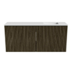 Mondiaz JOYA 90cm toiletmeubel - kleur Shadow - Wastafel FAYE positie Rechts Zonder kraangat kleur Talc. SW1421407