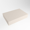 Mondiaz TOP 23 Plan sous vasque - 40x23.5x12cm - compatible comme plan de meuble - solid surface - Linen SW1025335