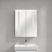 Villeroy & Boch My View 14+ armoire de toilette - avec 2 portes avec éclairage LED vertical 60x75x17.3cm - incl. boîte à médicaments verrouillable 1025443