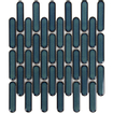 La Mosaic Factory Sevilla carreau mosaïque - 30x30cm - carrelage mural - Ovale - Porcelaine Azure Blue speckle Brillant SW716263