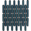 The Mosaic Factory Sevilla mozaïektegel - 30x30cm - wandtegel - Ovaal - Porselein Azure Blue speckle Glans SW716263