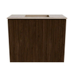 Mondiaz JOYA-DLUX 50cm toiletmeubel - kleur Walnut - Wastafel FAYE positie Midden Zonder kraangat kleur Arena. SW1424332