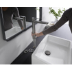 Hansgrohe Talis e Mitigeur lavabo 1 trou 240 zo/évacuation chrome noir brossé SW528827