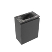 MONDIAZ TURE-DLUX Meuble toilette - 40cm - Dark Grey - EDEN - vasque Lava - position centrale - sans trou de robinet SW1103737