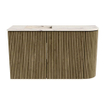 Mondiaz JOYA-DLUX 71.6cm toiletmeubel - ronding rechts kleur Dusk - Wastafel FAYE positie Links 1 kraangat kleur Nata. SW1425922