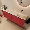 MONDIAZ TURE-DLUX Meuble toilette - 120cm - Fire - EDEN - vasque Frappe - position droite - sans trou de robinet SW1102791