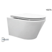 Wiesbaden Vesta wandcloset rimless met Flatline toiletzitting softclose en quick release glans wit OUTLETSTORE STORE43595