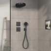 Hansgrohe ShowerSelect Comfort E Thermostaat - inbouw - 1 functie - extra uitgang - Brushed Black Chrome SW918008