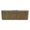 Mondiaz JOYA-DLUX 123.2cm toiletmeubel - ronding links en rechts kleur Dusk - Wastafel FAYE positie Midden Zonder kraangat kleur Oza. SW1426030