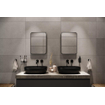 HCK Miroir Deco Arrondi Noir 40x55cm 3cm SW1102386