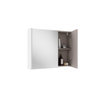 Saniclass Prime Armoire miroir - 80x63x16cm - incluant panneaux latéraux - blanc mat SW815274