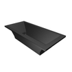 Baignoire Xenz Society - 200x90cm - avec trop-plein - sans bonde - Acrylique Ebony mat SW103379