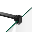 Saniclass Create Inloopdouche - vrijstaand 140x200cm - profielloos - 2 50cm - zijwand - en antikalk - 8mm veiligheidsglas - antraciet mat SW224114