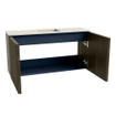 Mondiaz JOYA-DLUX 80cm toiletmeubel - kleur Shadow - Wastafel FAYE positie Midden Zonder kraangat kleur Meli. SW1424872