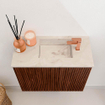 Mondiaz JOYA-DLUX Meuble de salle de bains 50cm - couleur Ruby - Vasque FAYE position Droite 1 trou de robinet couleur Frappe SW1423456