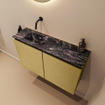 MONDIAZ TURE-DLUX Meuble WC 80 cm Oro. EDEN lavabo Lava position gauche. Sans trou de robinet. SW1103910