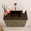 Mondiaz JOYA 50cm meuble de toilette - couleur Dusk - Vasque FAYE position Milieu Sans trou de robinet couleur Urban. SW1421694
