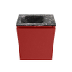 MONDIAZ TURE-DLUX Meuble toilette - 40cm - Fire - EDEN - vasque Lava - position gauche - sans trou de robinet SW1103755