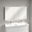 Villeroy & Boch My view armoire de toilette avec miroir - 130x75cm - 3 portes 2 prise de courant LED SW641566