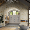 Mondiaz AIVY Ensemble de meuble - 120x45x50cm - 1 trou de robinet - 1 vasque talc céramique - Centre - 2 tiroirs - avec armoire de toilette - Melamine Chai SW892319