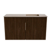 Mondiaz JOYA-DLUX Meuble de salle de bains - 70cm - couleur Walnut - Vasque FAYE position Droite 1 trou de robinet couleur Arena. SW1424318