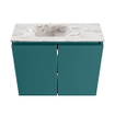 MONDIAZ TURE-DLUX Meuble toilette - 60cm - Smag - EDEN - vasque Glace - position gauche - 1 trou de robinet SW1103518