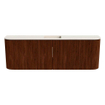 Mondiaz JOYA-DLUX 123.2cm toiletmeubel - ronding links en rechts kleur Ruby - Wastafel FAYE positie Midden 1 kraangat kleur Meli. SW1425414
