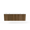 Arcqua Ridge Meuble sous lavabo - 70x45.5x45cm - 1 tiroir - push to open - mdf plaqué - chêne café SW909456