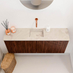 Mondiaz JOYA-DLUX 100cm toiletmeubel - kleur Ruby - Wastafel FAYE positie Midden Zonder kraangat kleur Frappe. SW1423499