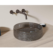 Riho Glamour Vasque à poser - 35.5x35.5x11cm - verre - Smoke (gris) SW1185430
