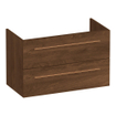 BRAUER Trust meuble sous lavabo peu profond 80 excl. poignées à poser 2 tiroirs softclose et 1 découpe pour le siphon - Forest Cacao SW1204104