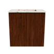 Mondiaz JOYA-DLUX 40cm toiletmeubel - kleur Ruby - Wastafel FAYE positie Midden Zonder kraangat kleur Nata. SW1425412