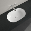 Villeroy & boch architectura lavabo à poser 43x63x17.5cm ovale sans trou de trop-plein blanc alpin céramique brillante SW762355